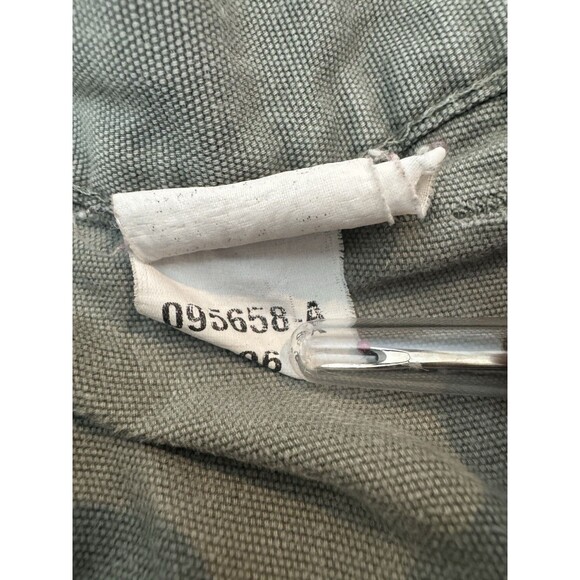 Carhartt Cargo Shorts Size 36 Loden Green B164LDN Canvas Workwear y2k Distressed - Picture 5 of 16